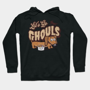 Funny and cute Ghouls with Doxie dachshund dog with fur baby and candy Hoodie